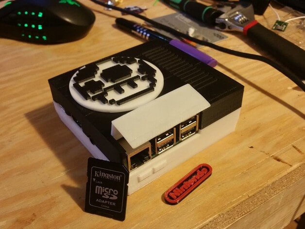 3d-modell raspberry pi mini nes